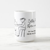 Better latte than never! white kaffeetasse (Mittel)