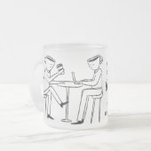 Better latte than never! white mattglastasse (Vorderseite Links)