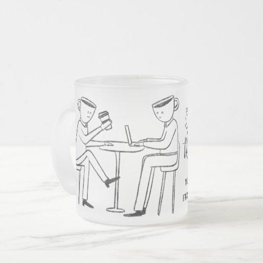 Better latte than never! white mattglastasse (Vorderseite Links)