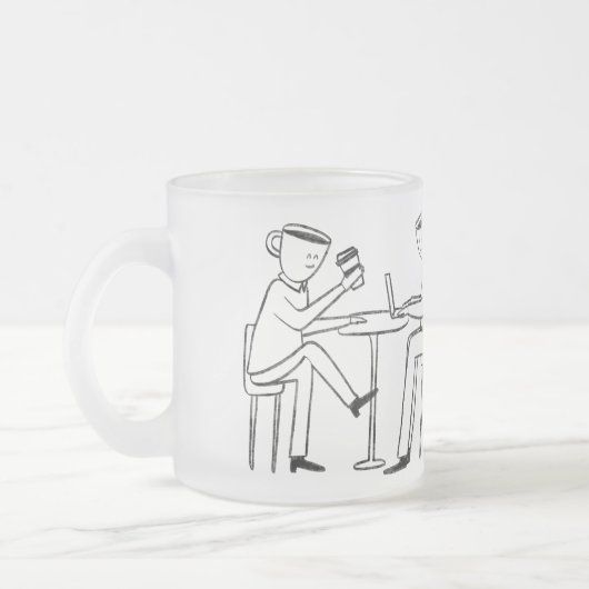 Better latte than never! white mattglastasse (Links)