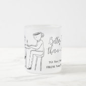 Better latte than never! white mattglastasse (Mittel)