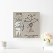 Better Next Time Quadratische Wanduhr (Zuhause)