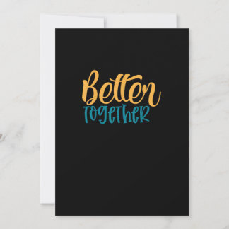 Better Off Together Quote Positive Minimal Design Feiertagskarte