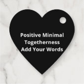 Better Off Together Quote Positive Minimal Design Geschenkanhänger (Rückseite)
