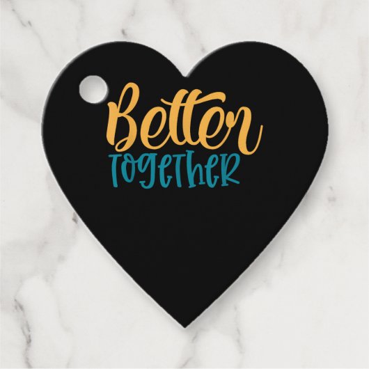 Better Off Together Quote Positive Minimal Design Geschenkanhänger (Vorderseite)
