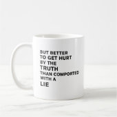 Better to Be Hurt by the Truth Kaffeetasse (Links)