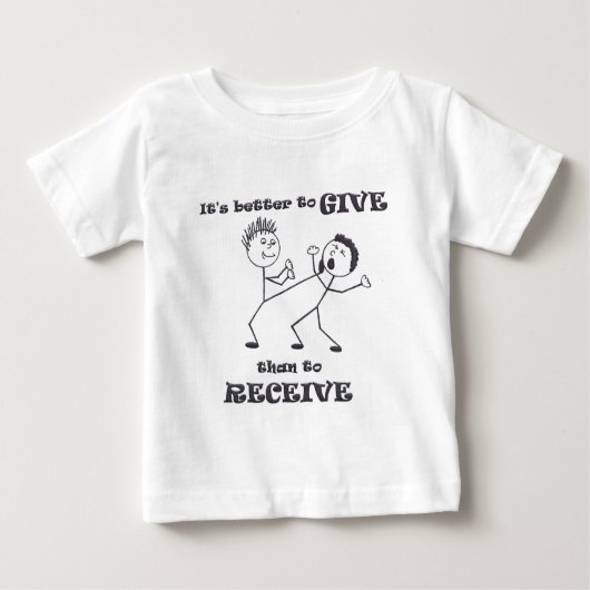 Better-to-Give.jpg Baby T-shirt (Vorderseite)