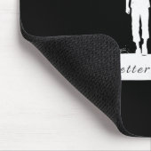 Better Together Bf And Gf Holding Hands Mousepad (Ecke)