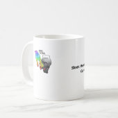 Better Together Black Clean Minimal Design  Kaffeetasse (Vorderseite Links)