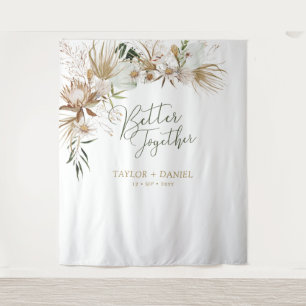 Better Together   Boho Bohemian Hochzeitsdekoratio Wandteppich