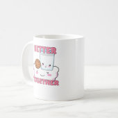 Better Together Chocolate Chip Cookie and Milk Pla Kaffeetasse (Vorderseite Links)