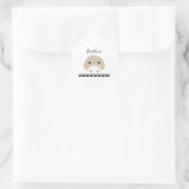 Better Together Clean Design  Runder Aufkleber (Tasche)