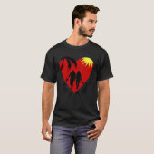 Better Together Couple holding hands Palm Tree & T-Shirt (Vorne ganz)