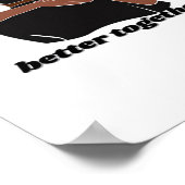 Better Together Couple Modern Vibe  Poster (Ecke)