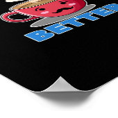 Better Together Couple Valentines Day Romantic Sty Poster (Ecke)