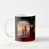 Better Together Editable Name | Custom Arch Photo Kaffeetasse (Links)