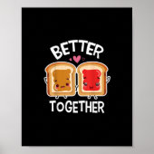 Better Together Fun Couple Playful Style  Poster (Vorne)