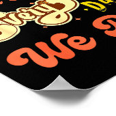 Better Together Funny Insrational Quote Colorful G Poster (Ecke)