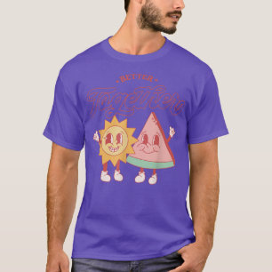 Better Together Funny Sun & Pizza Liebe ist Liebe  T-Shirt