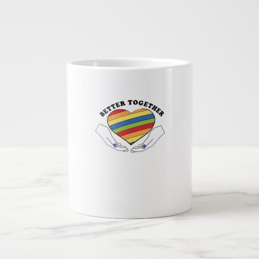 Better Together Graphics Creative Style  Jumbo-Tasse (Vorderseite)