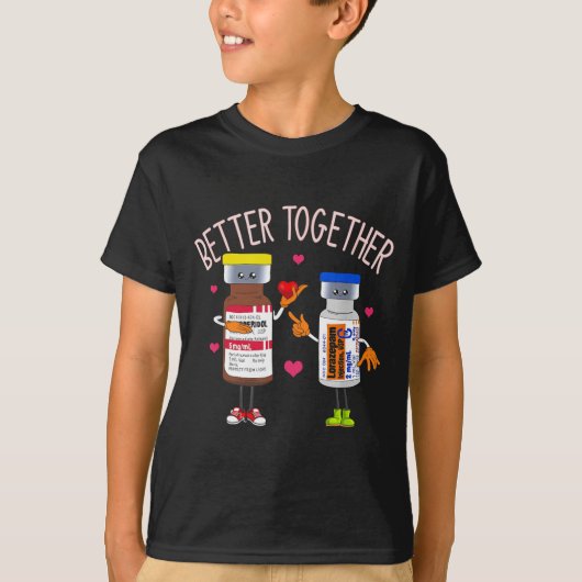 Better Together Haldol Ativan Icu Nurse Valentine T-Shirt (Vorderseite)