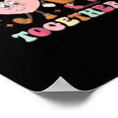 Better Together Heart And Coffee Cute Graphic Styl Poster (Ecke)