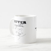 Better Together Kissing Romantic Design  Kaffeetasse (Vorderseite Links)