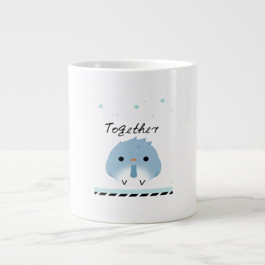 Better Together Minimal Design  Jumbo-Tasse (Vorderseite)