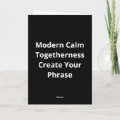 Better Together Minimal Design  Karte (Rückseite)