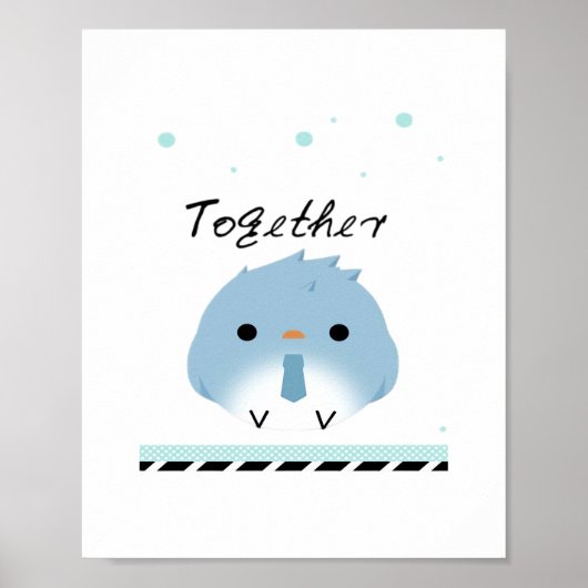 Better Together Minimal Design  Poster (Vorne)