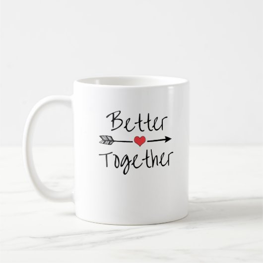 Better Together Modern Aesthetic  Kaffeetasse (Links)