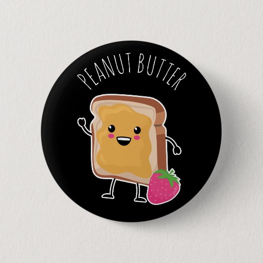 Better Together (PB & J): Erdnussbutter Button (Vorderseite)