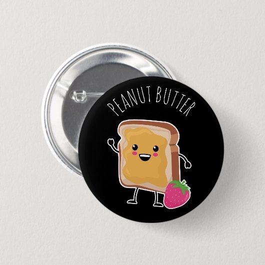 Better Together (PB & J): Erdnussbutter Button (Vorne & Hinten)