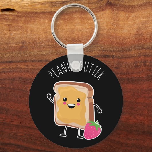Better Together (PB & J): Erdnussbutter Schlüsselanhänger (Vorderseite)