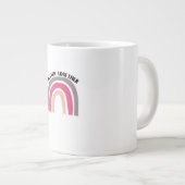 Better Together Rainbow Joyful Aesthetic  Jumbo-Tasse (Vorderseite Rechts)