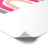 Better Together Rainbow Joyful Aesthetic  Poster (Ecke)