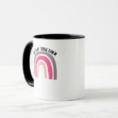 Better Together Rainbow Joyful Aesthetic  Tasse (Vorderseite Links)