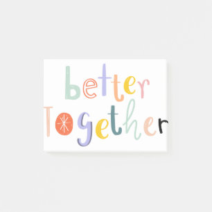 Better together typography doodle text Quote Post-it Klebezettel