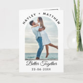 Better Together Valentine's Day Photo Feiertagskarte (Vorderseite)