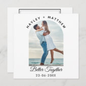 Better Together Valentine's Day Photo Feiertagskarte (Vorne/Hinten)