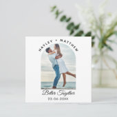 Better Together Valentine's Day Photo Feiertagskarte (Stehend Vorderseite)
