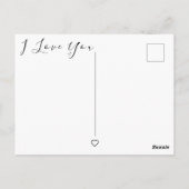 Better Together Valentine's Day Photo Postkarte (Rückseite)