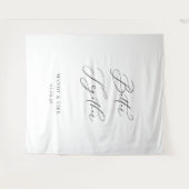 Better Together Wedding Backdrop Banner Minimalist Wandteppich (Vorderseite (Horizontal))