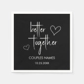 Better Together - Wedding Cocktail Napkin Serviette (Vorderseite)
