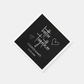 Better Together - Wedding Cocktail Napkin Serviette (Ecke)