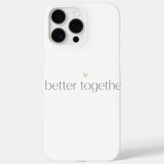 Better Together Wedding iPhone Case (Rückseite)