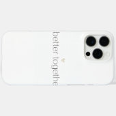 Better Together Wedding iPhone Case (Rückseite (Horizontal))