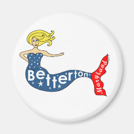 Betterton, Maryland Mermaid Round Magnet
