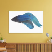 Bettfisch oder Blausiam-Männlicher Fisch Leinwanddruck (Insitu (Wohnzimmer))
