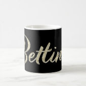 Bettina white gold Handwriting Tasse Kaffeetasse (Mittel)